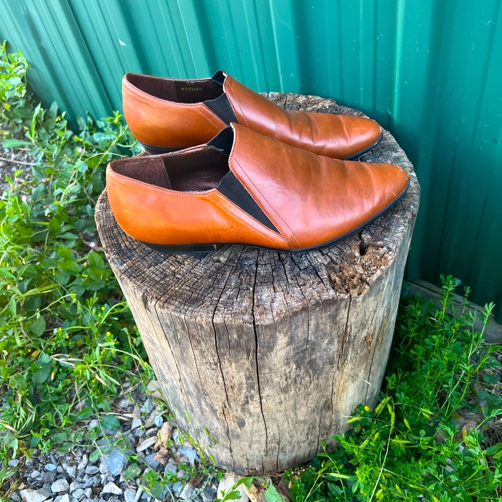 Connie, brown leather shoes